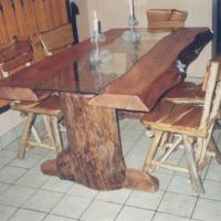 Stained Pine Rustic Table with Glass.jpg