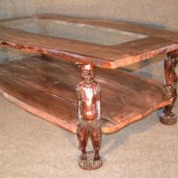 Teak Statue Table with Glass.JPG
